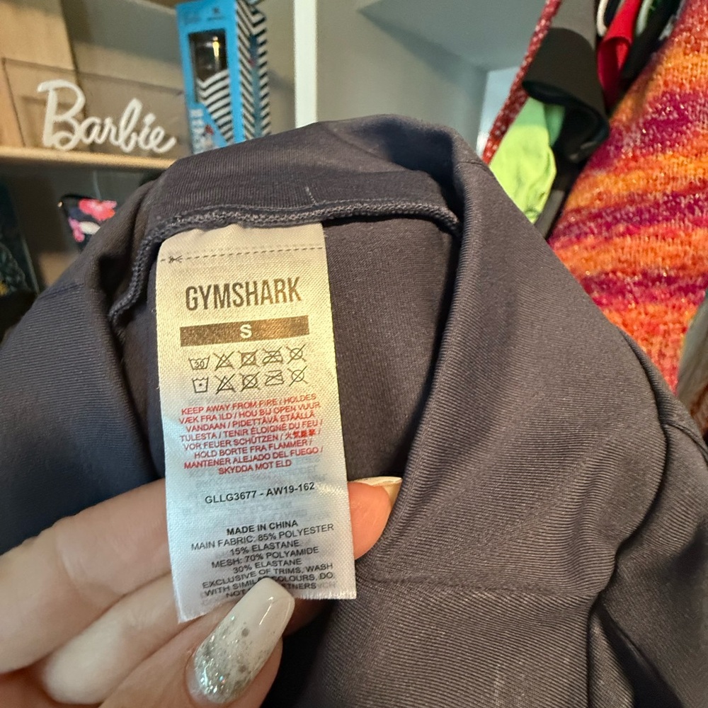 Gymshark Slate Gray Activewear size Small EUC - Picture 4 of 5